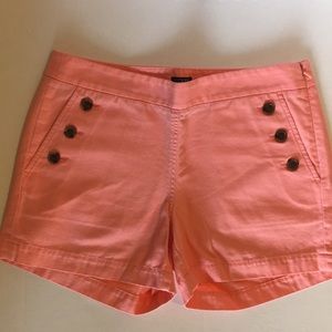 J.Crew salmon semi high waisted shorts